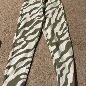Fun zebra print jeans